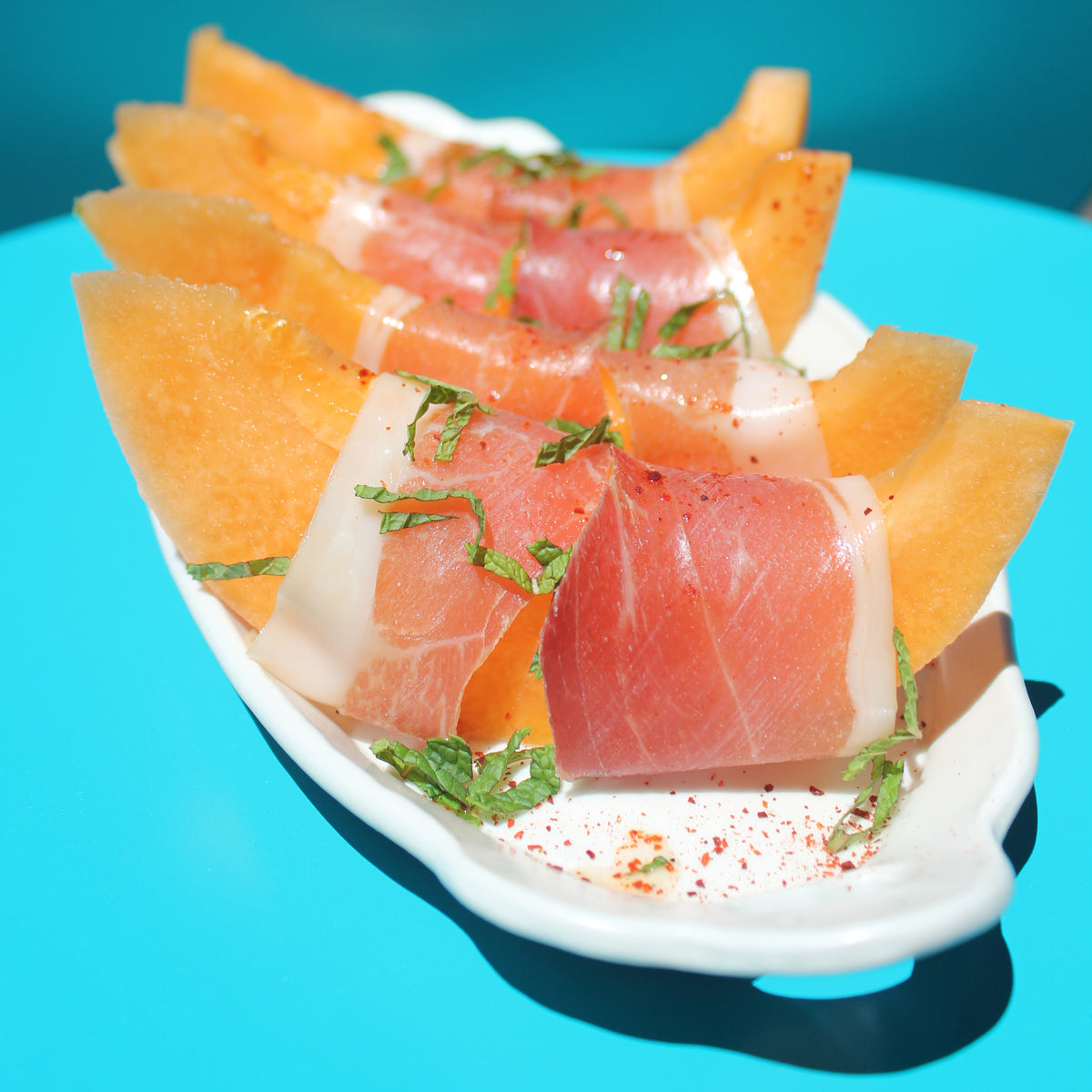 Prosciutto with Lime and Melon, image size:1200x1200