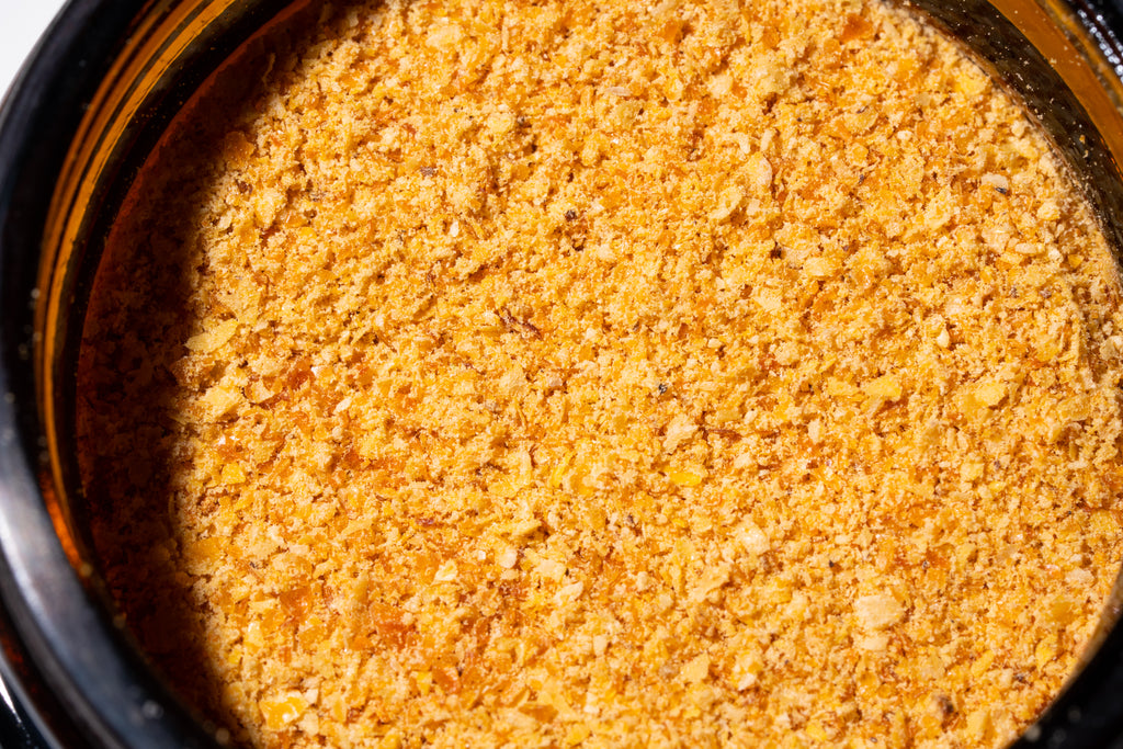 texture picture showing orange sugar rush peach chile powder